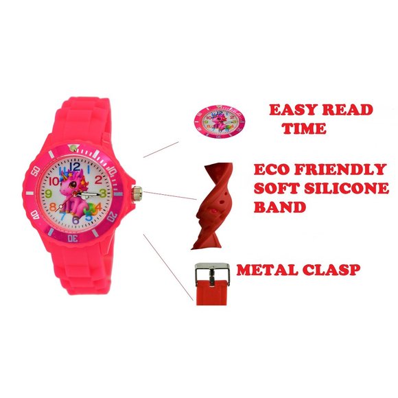 NEW  Lucky Unicorn Gift Set Silicone Watch for Kids & Drawstring Backpack - Picture 4 of 6